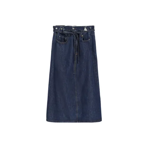 SportMax Синие Женские Повседневные Длинные Юбки