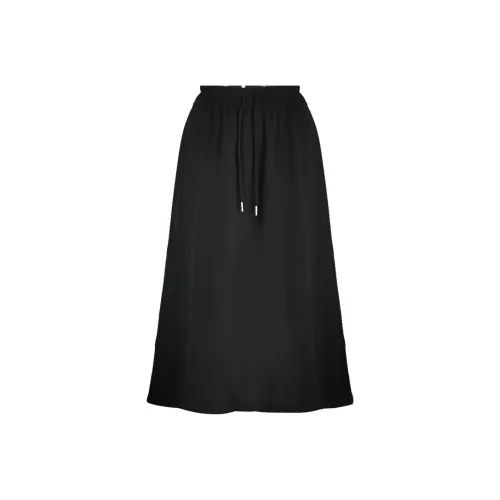 Little Pull Повседневный Длинный Юбка Женская Черная