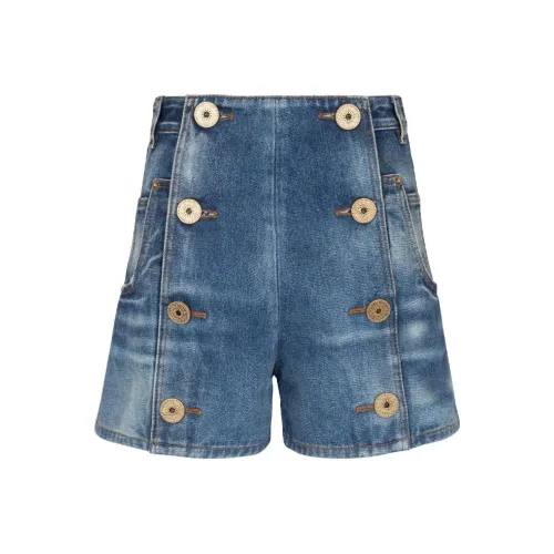 BALMAIN Джинсовые шорты Женские Blue