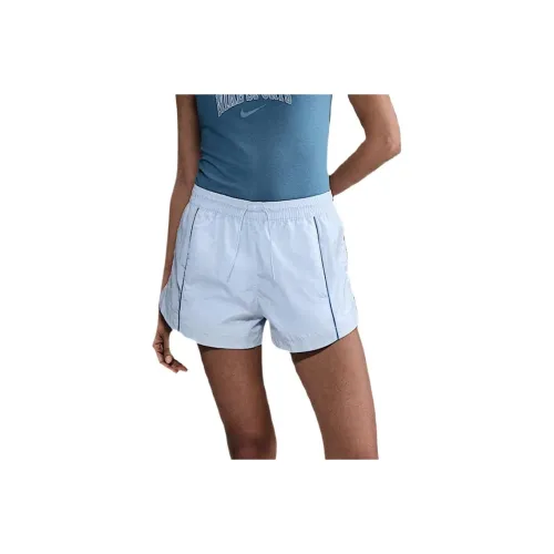 nike Повседневные шорты Женские Синие Белые