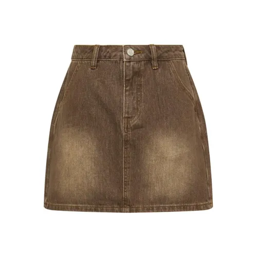 TSMLXLT Повседневные короткие юбки женские мокко