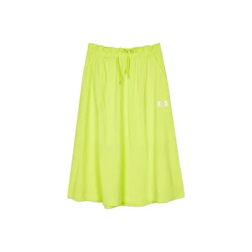 Skechers Diamond Series Зеленый желтый Женские Повседневные длинные юбки