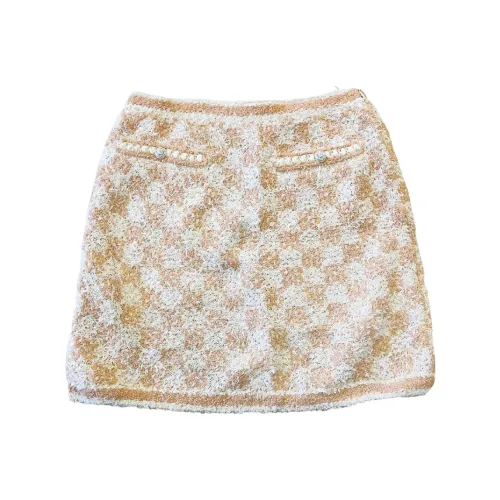 Chanel SS23 Повседневные короткие юбки Женские Розовый