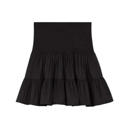Maje Черные Женские Повседневные Короткие Юбки