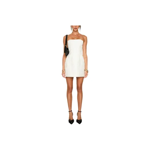 PRINCESS POLLY Heaven Sent Без бретелей Мини Платье Без рукавов Платье Женское Белое White