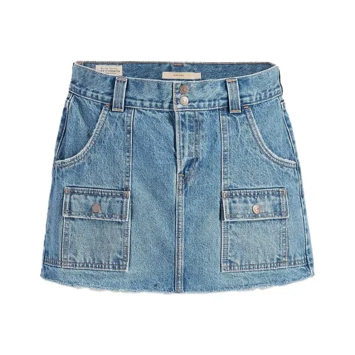 Levis Синие Женские Джинсовые Короткие Юбки