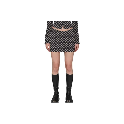 Misbhv Повседневные короткие юбки Женские Черный