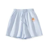 Синий (Счастливый Апельсин Лепесток Логотип на Штанах)