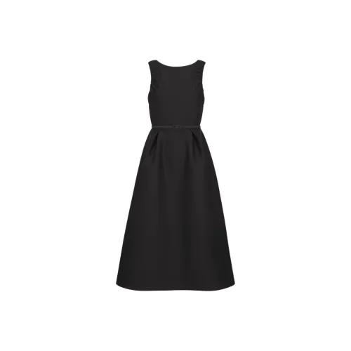 DIOR Черные Женские Платья без Рукавов