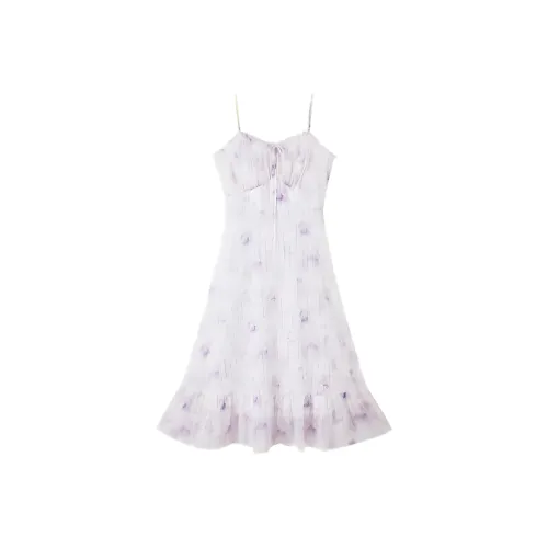 XIANGYING Юбка Платье Женское Фиолетовое