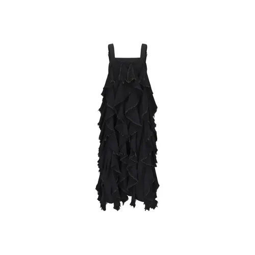 INITIAL Без рукавов Платье Женское Темно-серый