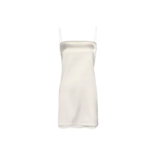 Jacquemus FW24 Slash Мини Платье Slip Платье Женское Белое White