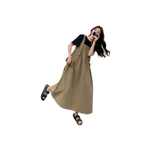 TEME Юбка Платье Женское Светло-Коричневый