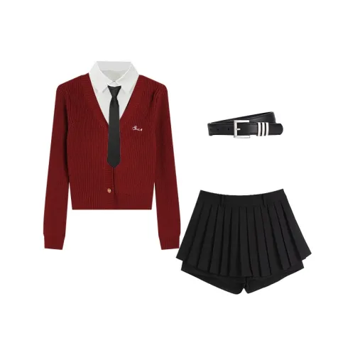 Ice cream and whale Женские комплекты с юбкой