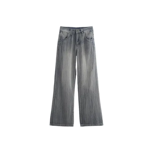 Dreamcore Джинсы Женские Синие в Полоску