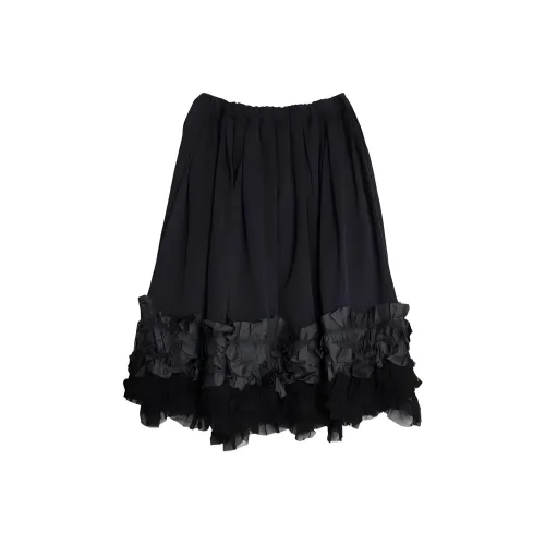 COMME DES GARCONS SHIRT Черная Женская Повседневная Длинная Юбка