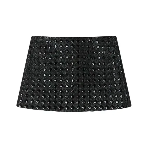 PINKO Черная Женская Повседневная Короткая Юбка