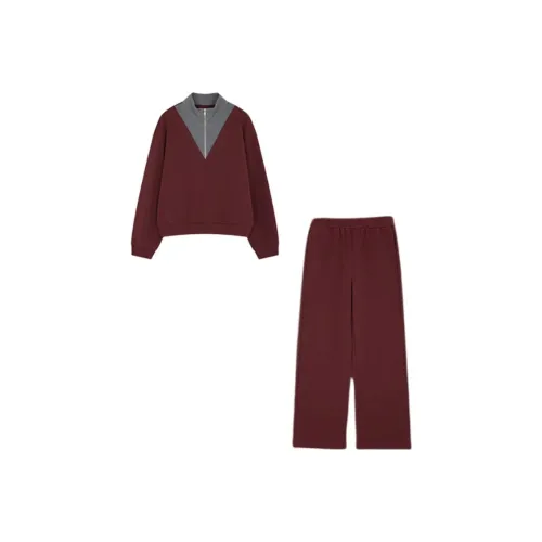 XWI Красно-серый Женские Повседневные костюмы