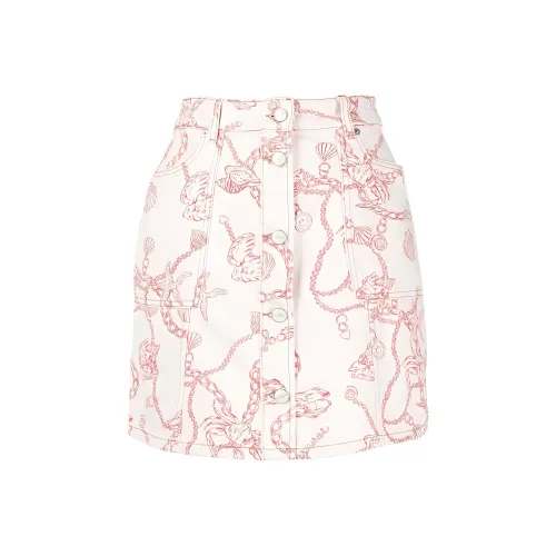 GANNI Джинсовые короткие юбки Женские