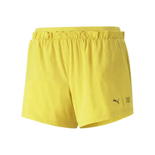 PUMA Женские FIRST MILE Короткие Спортивные Шорты Женские Желтые