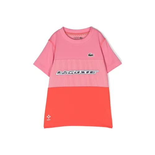 lacoste Розовый оранжевый Kids T-рубашки