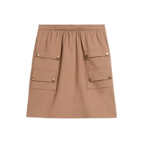 MaxMara Верблюжий Женские Повседневные Короткие Юбки