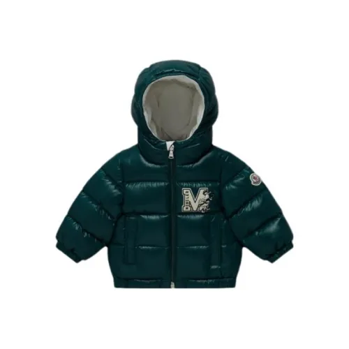 Moncler Пуховик Оливково-зеленый для младенцев и малышей