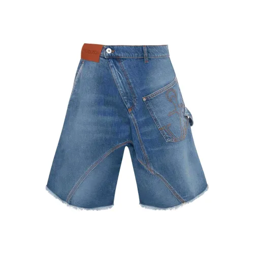 Джинсовые шорты JW Anderson женские светло-синие
