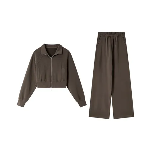 VIMLY Повседневный костюм женский темно-кофейный