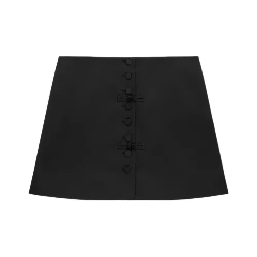 CLOT SS24 Повседневные короткие юбки Женские Черный