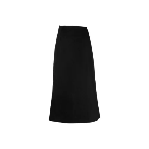 Yohji Yamamoto Obsidian Black Женская Повседневная Длинная Юбка