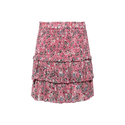 ISABEL MARANT ETOILE SS24 Повседневные короткие юбки Женские Малиново-розовый