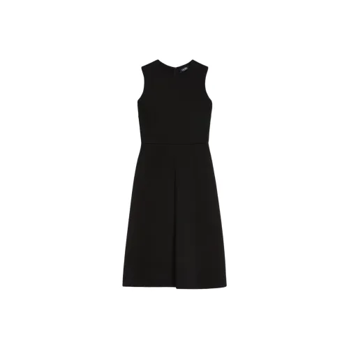 'S MAX MARA Черные Женские Платья без рукавов