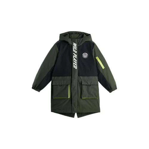 Antakids Пуховик Средний Армейский зеленый Подростки