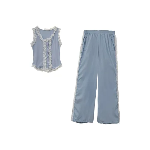 Icicofficial Повседневный костюм женский светло-синий