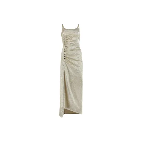 Пако Рабанне Slip Платье Женское Золотое