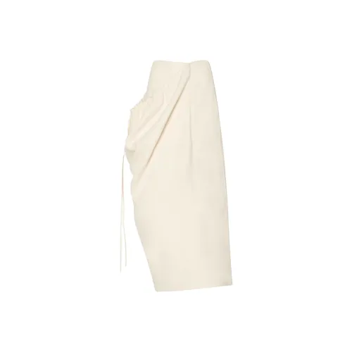 THE ROW Экрю Женские Повседневные Длинные Юбки