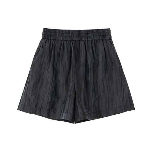 SOON FLOWER Повседневные шорты Женские Черные