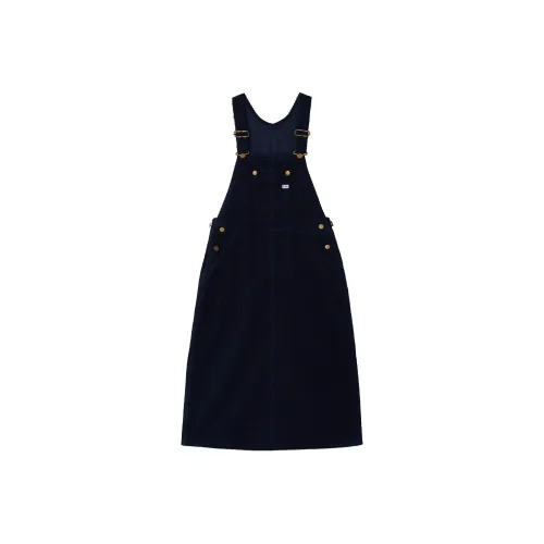 Lee Без рукавов Платье Женское Морской синий