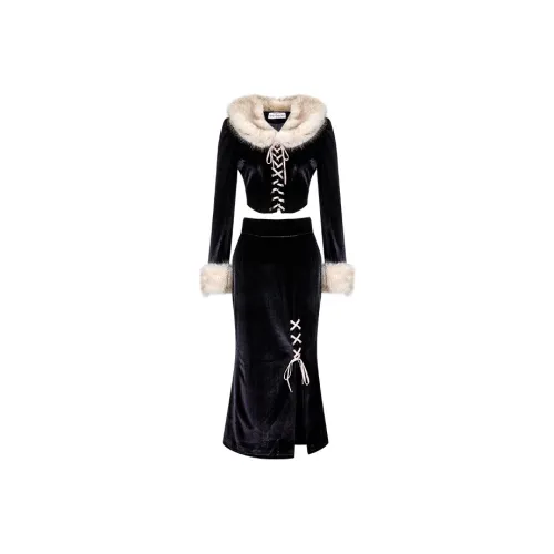 Girly Fancy Club Комплект с юбкой Женские Черный