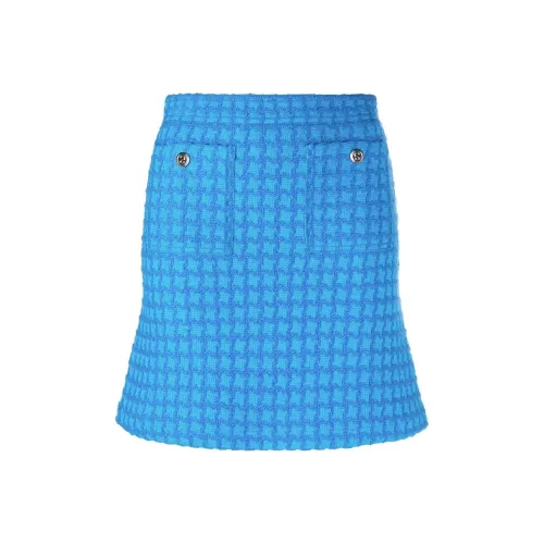 SANDRO Синие Женские Повседневные Короткие Юбки