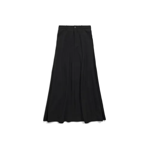 Balenciaga SS24 Повседневная длинная юбка обычный крой женский черный