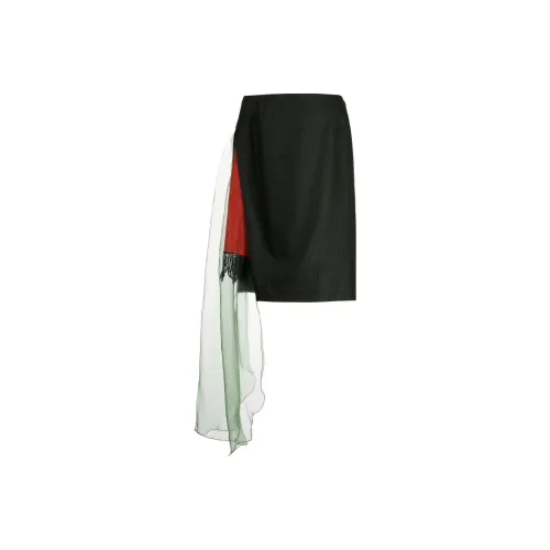 Колор Повседневные Короткие Юбки Женские Углеродно-Серый