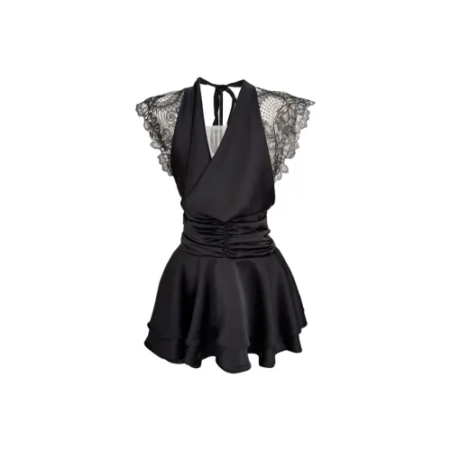 CPAURA Без рукавов Платье Женское Черное