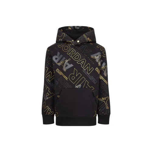 Джордан Свитшот AIR AOP Черный Детский