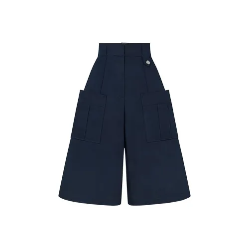 LOUIS VUITTON Карго шорты женские морской синий