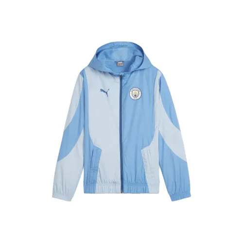 PUMA Manchester City Юность Пре-матч Куртка Куртки и Пальто Синий Детский