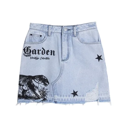 TCH Синие Женские Джинсовые Короткие Юбки