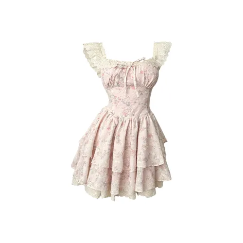 Nooidea Official Без рукавов Платье Женское Розовое