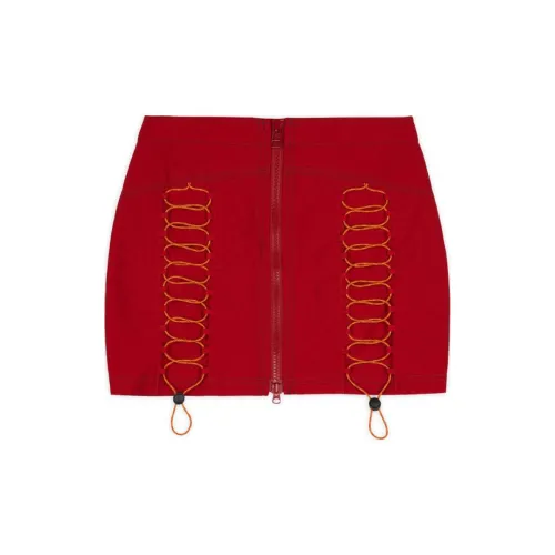 Brain Dead SS24 Повседневная короткая юбка женская красная